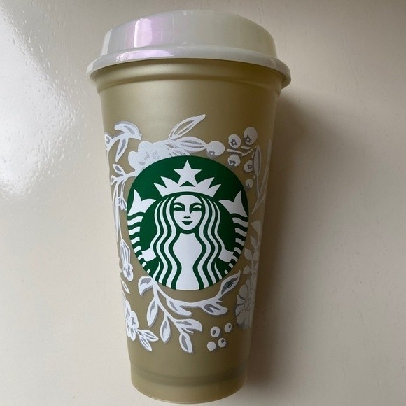 Bundle 2 Starbucks: Color CHANGING REUSABLE HOT CUP & Ceramic Christmas Ornament - Picture 5 of 7